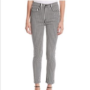 NWOT Rag&Bone Striped High-Rise Ankle Skinny Jeans